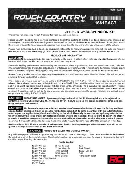 Installation Manual